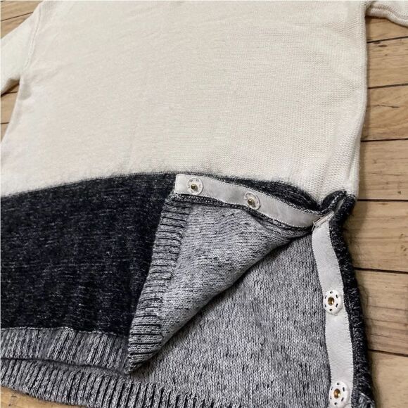 BANANA REPUBLIC Merino Wool Mohair V-neck Sweater Womens M Soft Stretch Boho - Picture 5 of 16